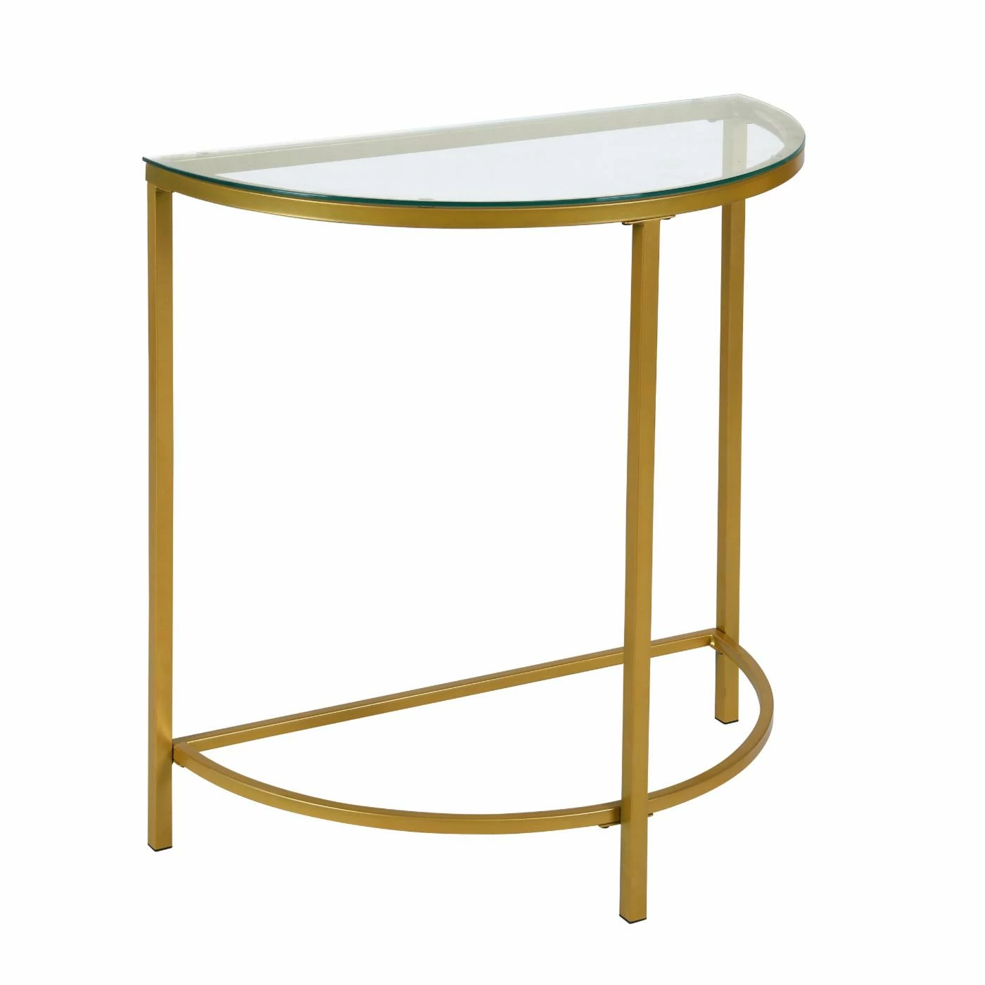 New π Carolina Chair & Table Co. Contemporary & Modern Console Tables Carolina Chair & Table Co. Fenice Half Round Console Table π - Image 4