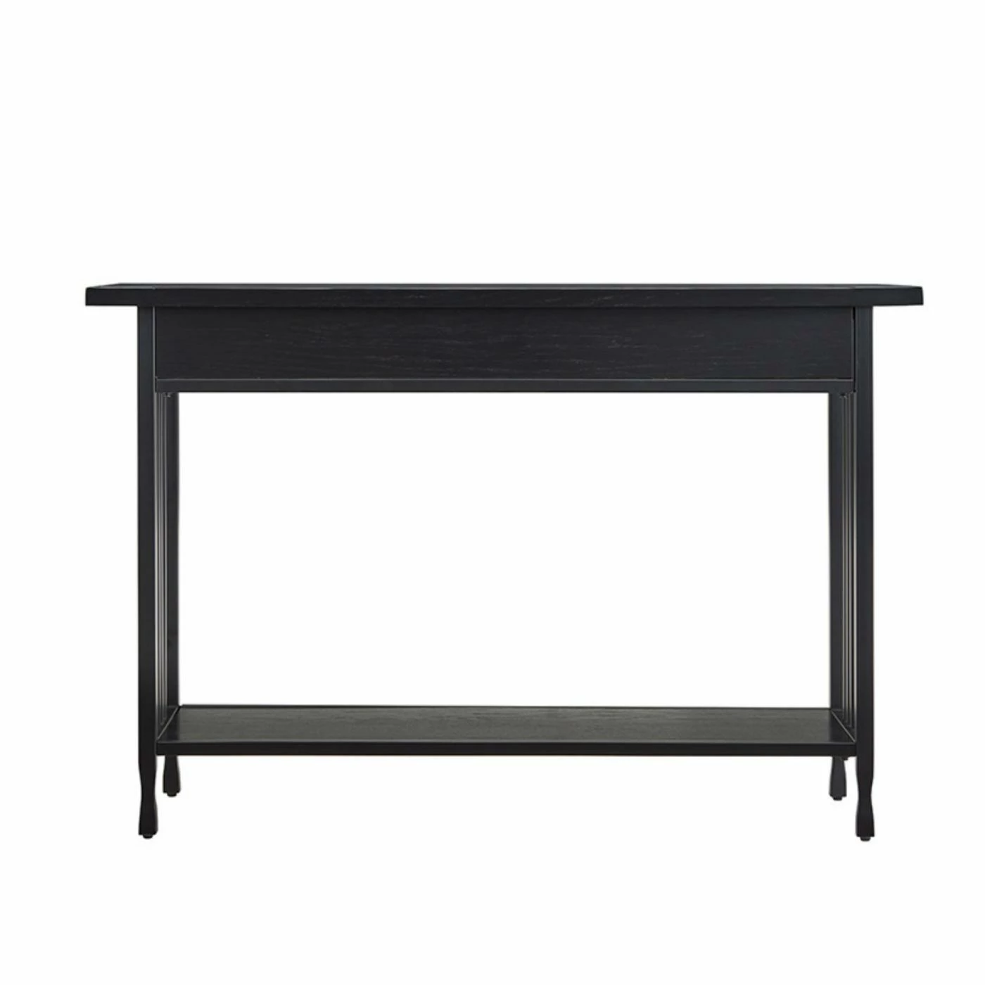 Promo ๐ Contemporary & Modern Console Tables Leick Home Ironcraft Two Drawer Console Table With Shelf - Black Wash ๐ - Image 4