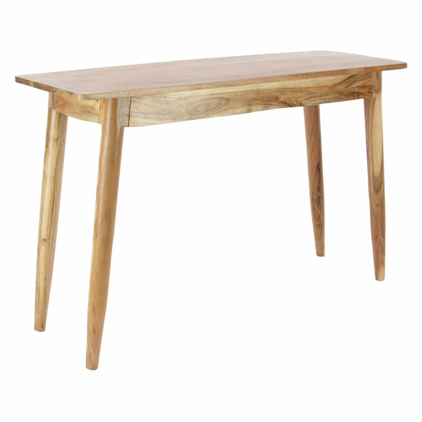 Coupon ❤️ Mid-Century Modern Console Tables DecMode Modern Kanaloa Wood Stained Brown Console Table With Drawers 🎁 - Image 4