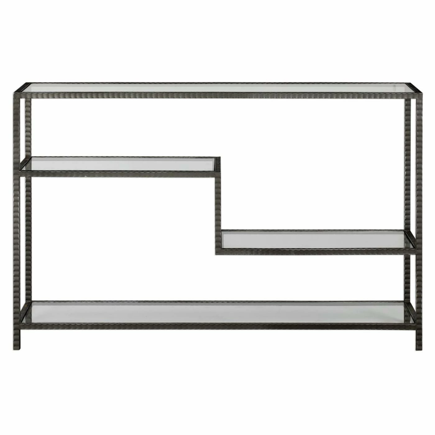 Cheap ๐ Distressed & Industrial Style Console Tables Uttermost Leo Industrial Console Table โญ - Image 4
