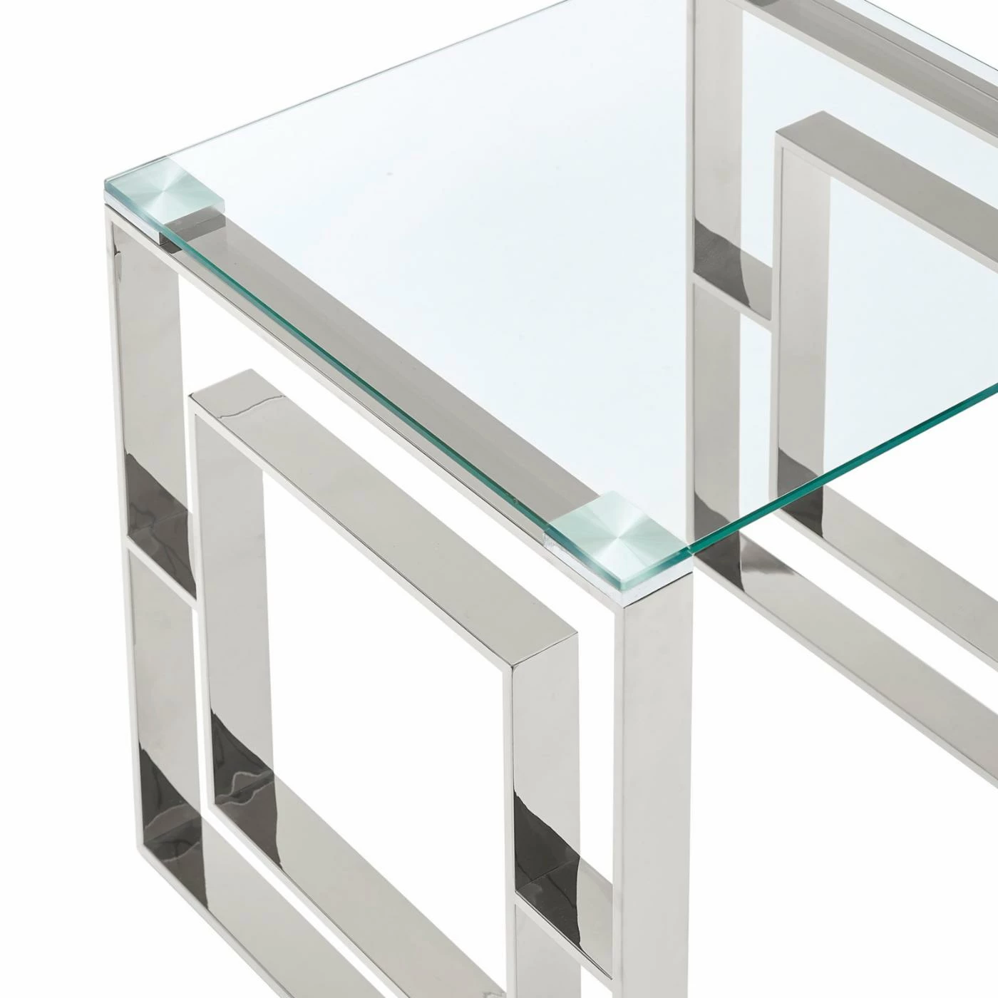 Wholesale ⭐ Contemporary & Modern Console Tables !nspire Stainless Steel Block Design Console Table 🌟 - Image 4