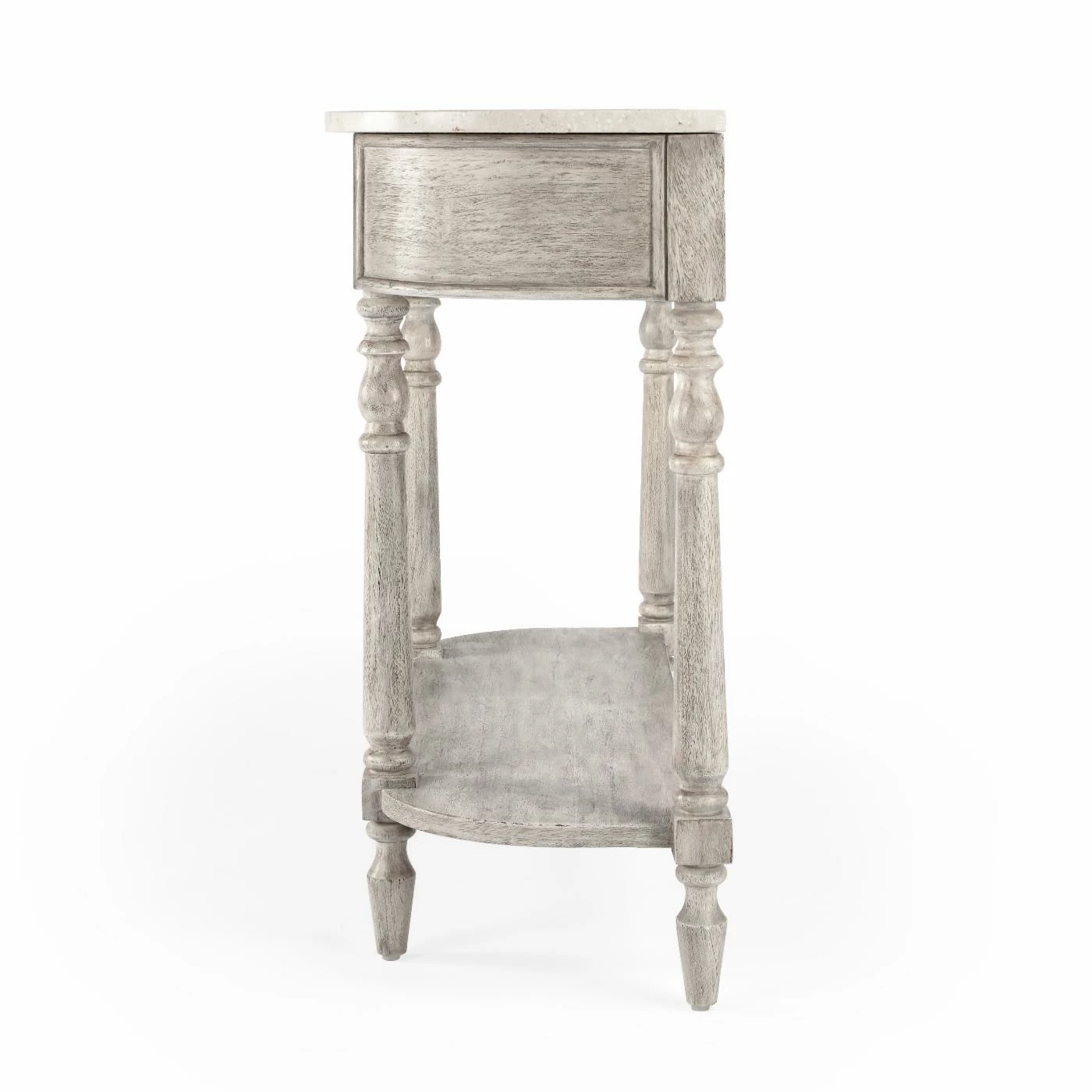 Promo ✔️ Butler Specialty Transitional Console Tables Butler Danielle Marble Console Table - Rustic Gray 🤩 - Image 6