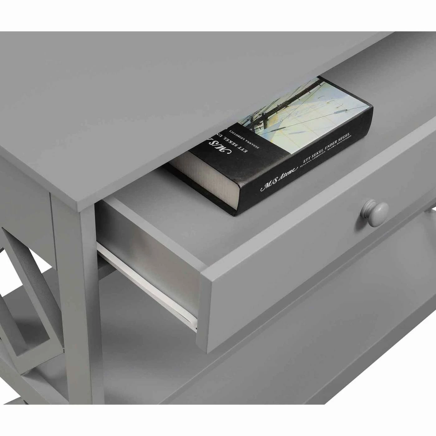 Cheapest 🎁 Transitional Console Tables Convenience Concepts Diamond 1 Drawer Console Table 💯 - Image 6