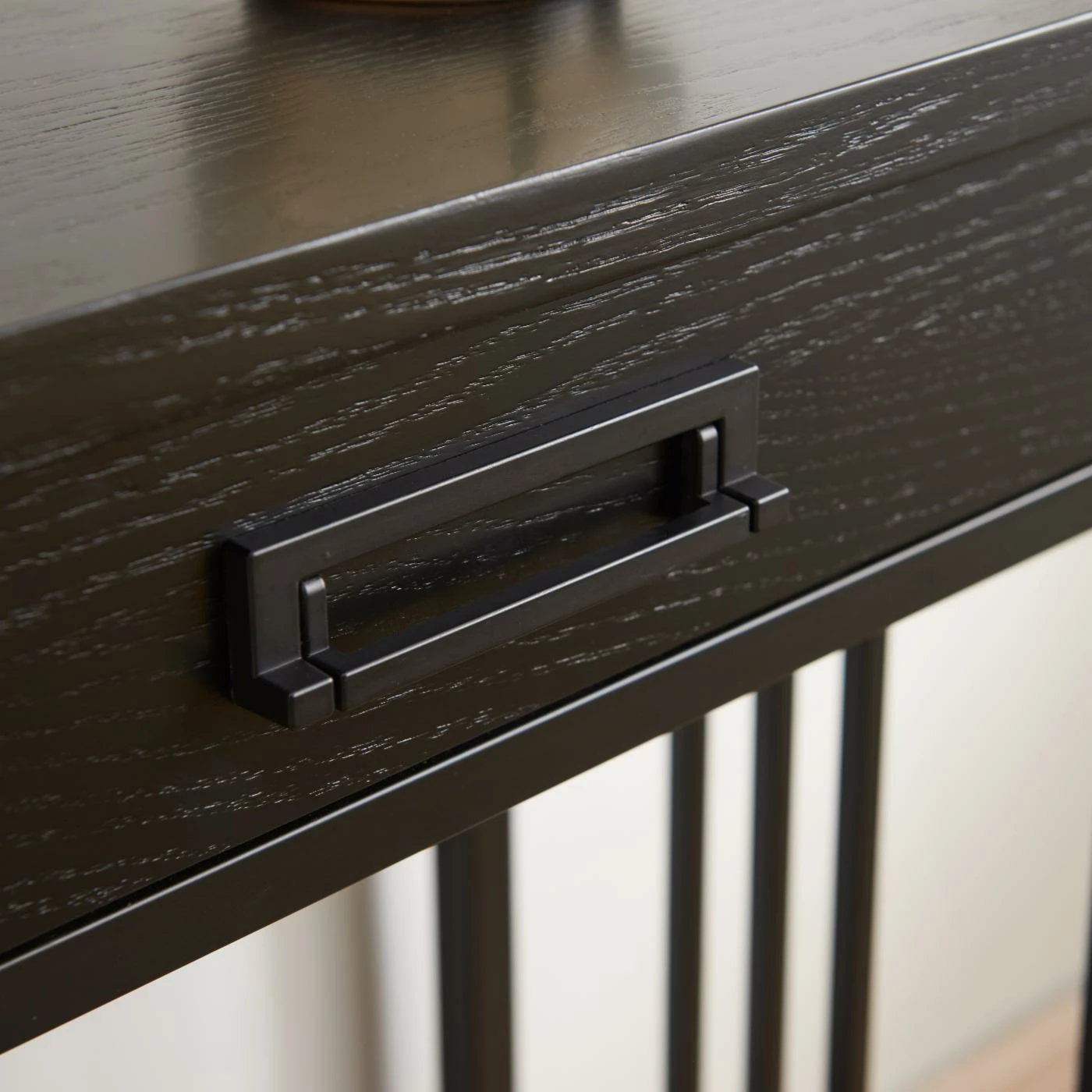 Promo ๐ Contemporary & Modern Console Tables Leick Home Ironcraft Two Drawer Console Table With Shelf - Black Wash ๐ - Image 6