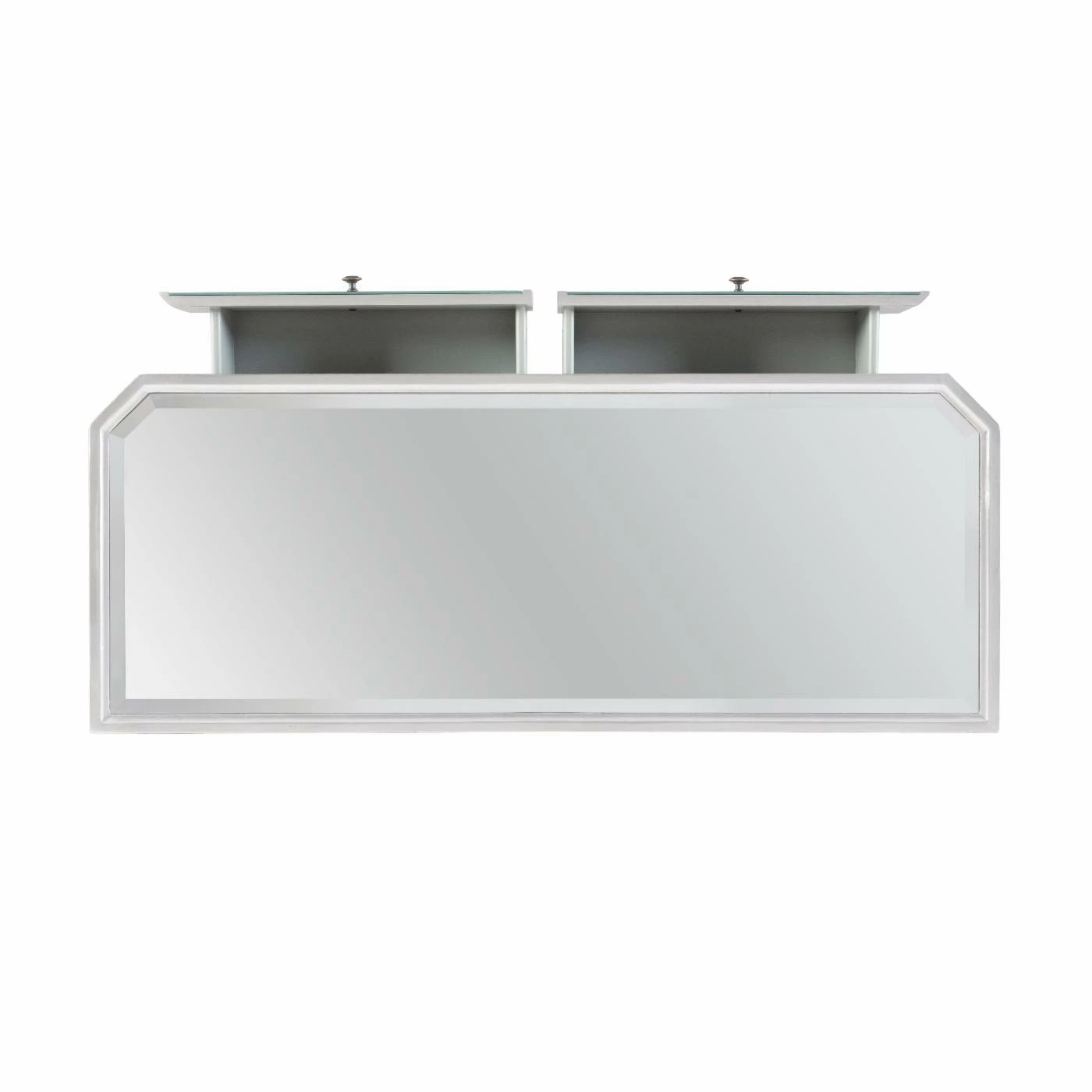 Brand new โจ Glam Console Tables Powell Mirrored 2-Drawer Small Console - Mirrored Surfaces And Luxe Silver Wood ๐ - Image 6