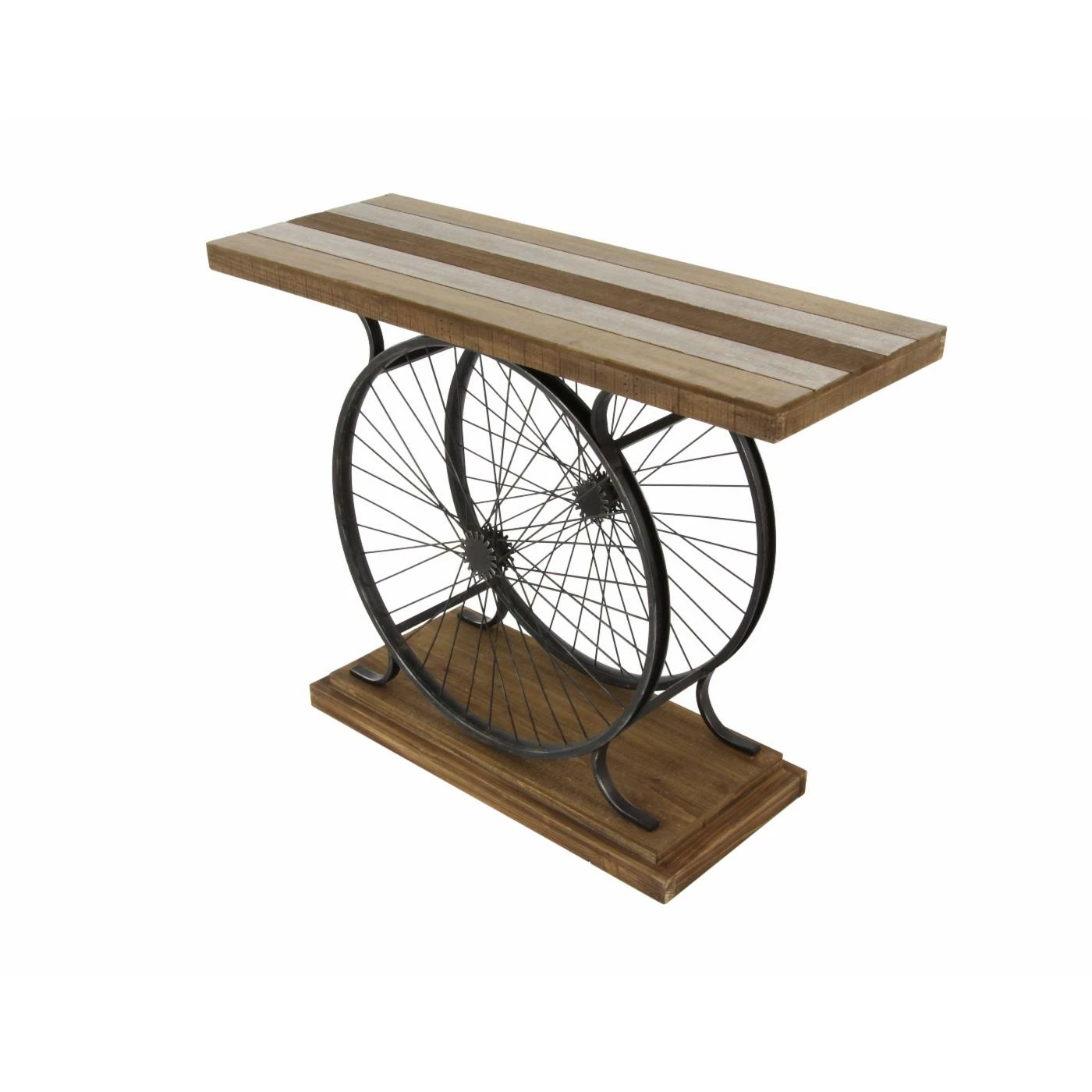 Best reviews of 🛒 Farmhouse & Cottage Style Console Tables DecMode Industrial Iron Wheel Console Table 👏 - Image 6