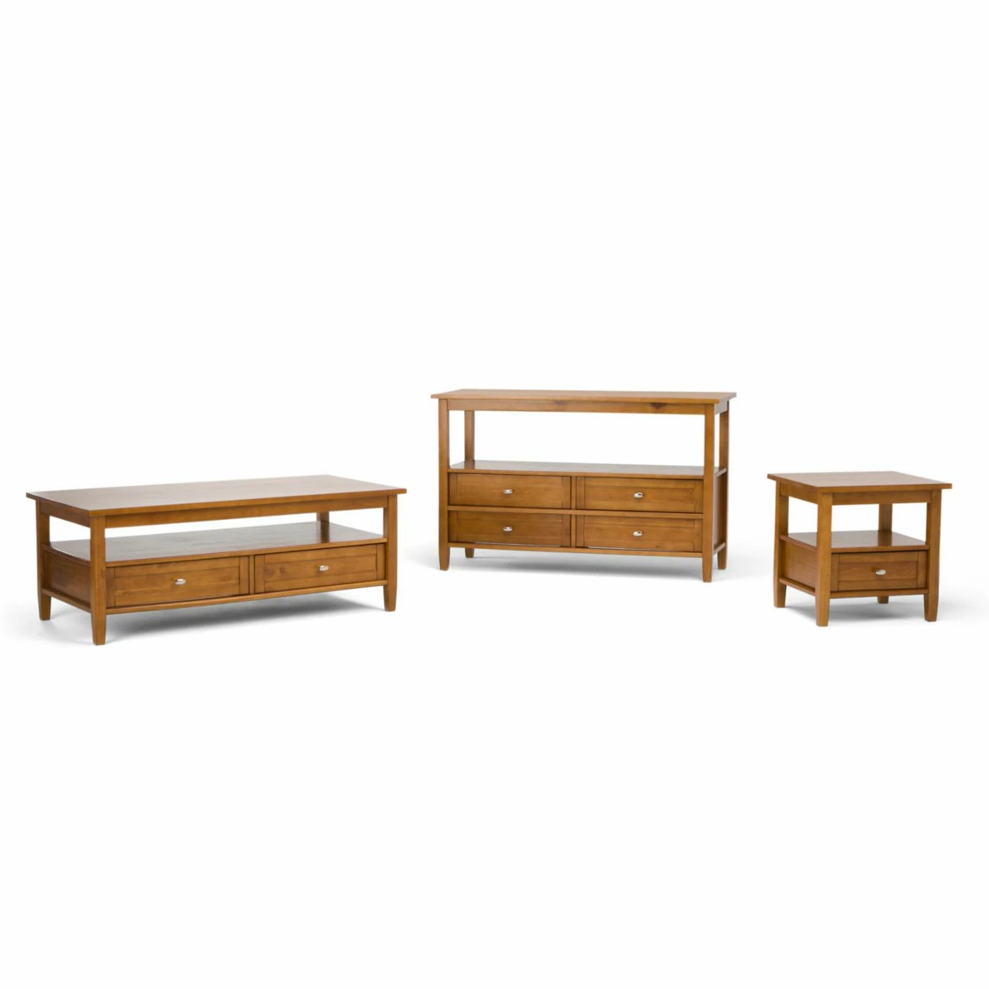 Wholesale ๐ Brooklyn & Max Transitional Console Tables Brooklyn + Max Lexington Pine Wood Console Table ๐งจ - Image 7