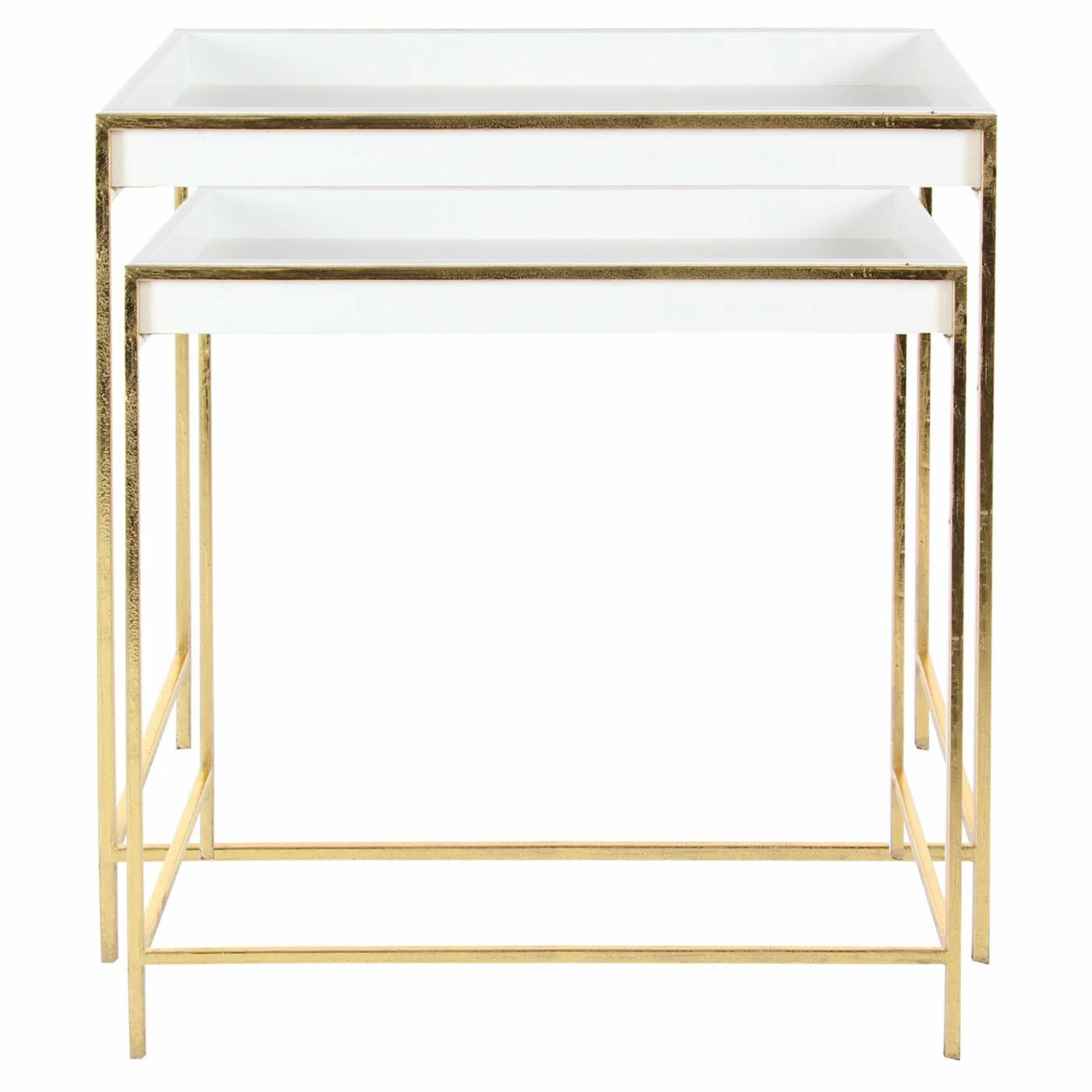 Promo ✔️ Glam Console Tables DecMode Contemporary Rectangular Nesting Console Tables - Set Of 2 ✨ - Image 7