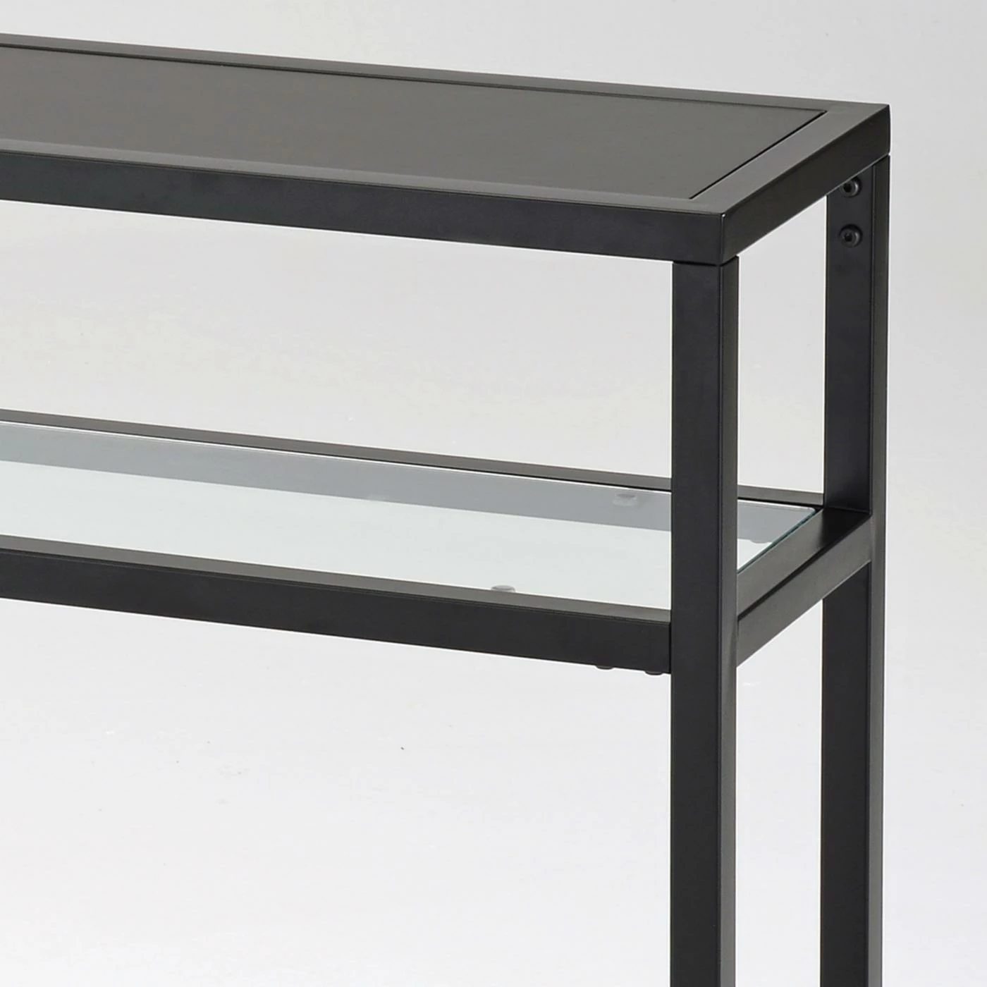 Budget 🌟 Contemporary & Modern Console Tables !nspire Contemporary Metal And Glass And MDF 1 Shelf Console Table 🎉 - Image 7