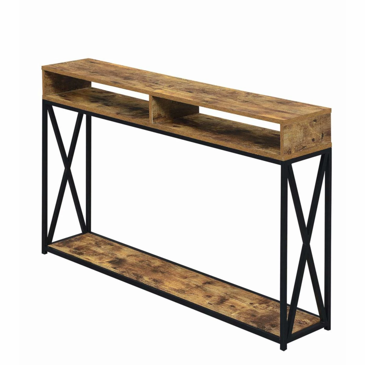 New π Craftsman & Mission Style Console Tables Convenience Concepts Tucson Deluxe 2 Tier Console Table π - Image 7