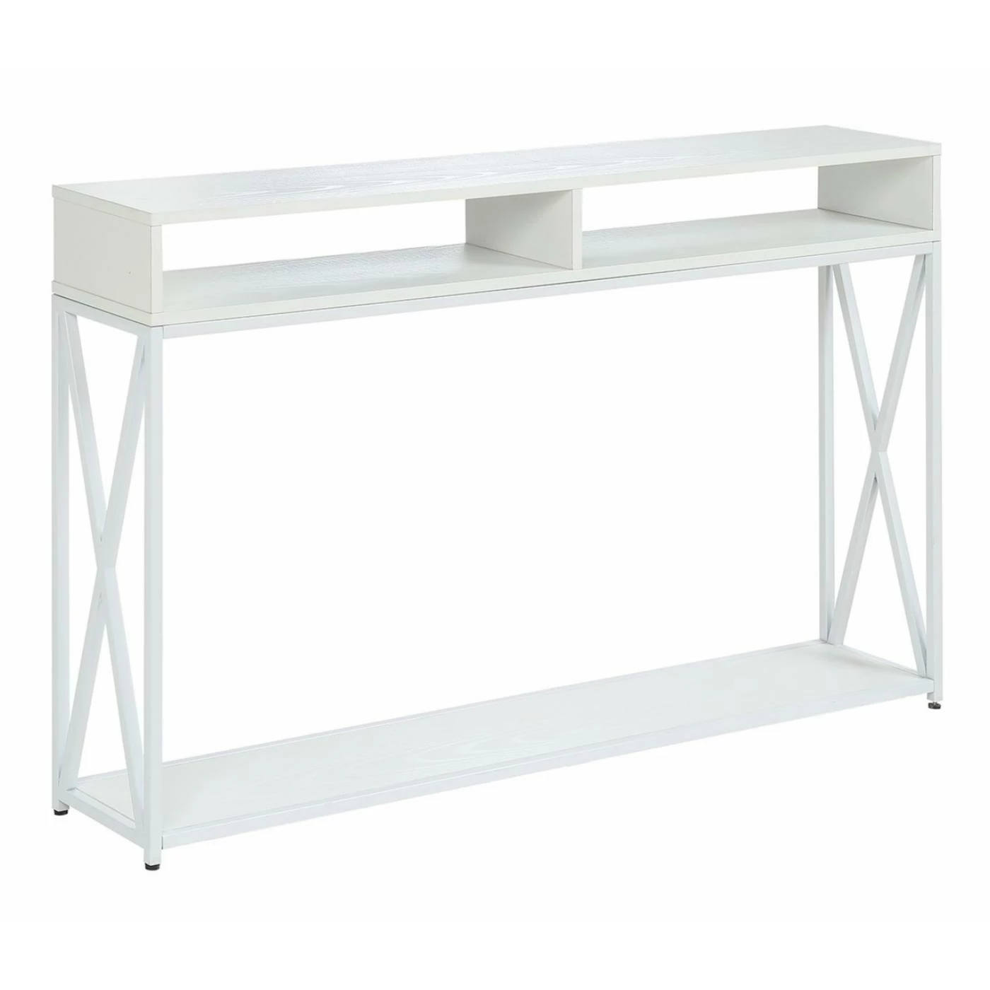 New π Craftsman & Mission Style Console Tables Convenience Concepts Tucson Deluxe 2 Tier Console Table π - Image 8