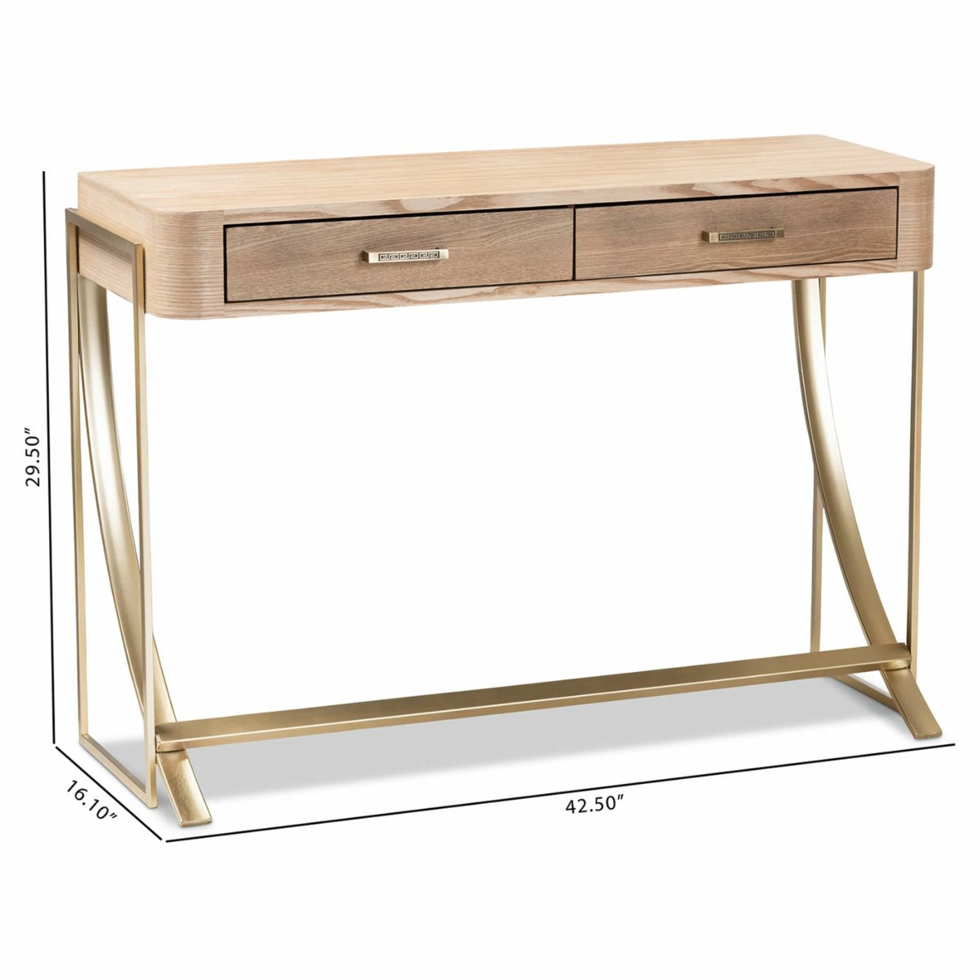 Best reviews of ✨ Contemporary & Modern Console Tables Baxton Studio Lafoy 2 Drawer Console Table 👍 - Image 7