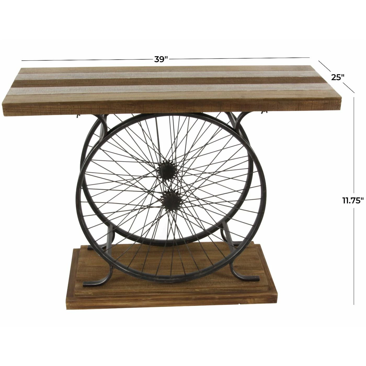Best reviews of 🛒 Farmhouse & Cottage Style Console Tables DecMode Industrial Iron Wheel Console Table 👏 - Image 10