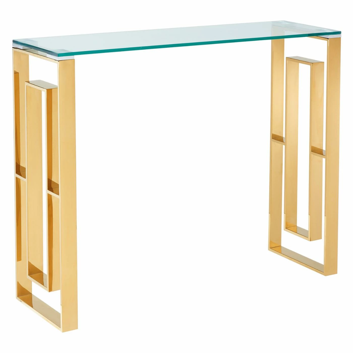 Wholesale ⭐ Contemporary & Modern Console Tables !nspire Stainless Steel Block Design Console Table 🌟 - Image 10