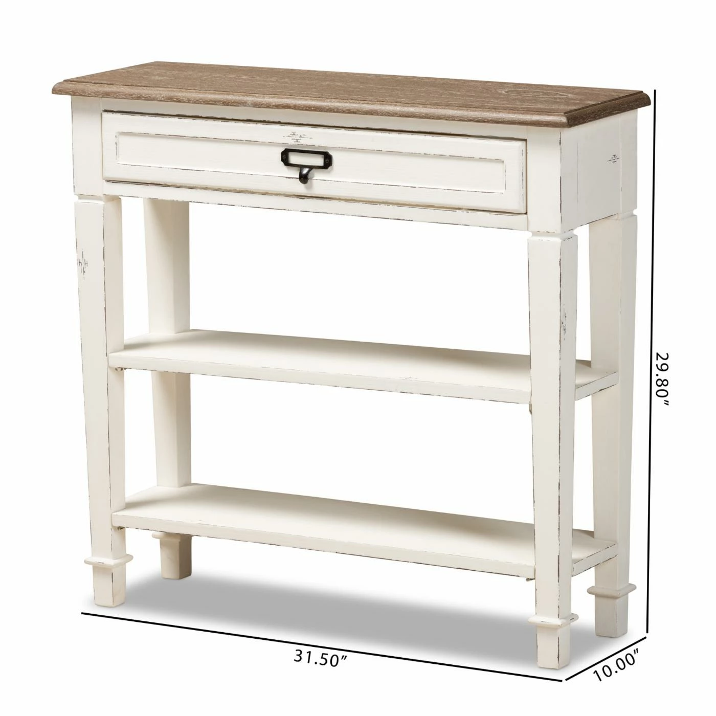 Discount π Farmhouse & Cottage Style Console Tables Baxton Studio Dauphine 1 Drawer Traditional French Console Table π€© - Image 6