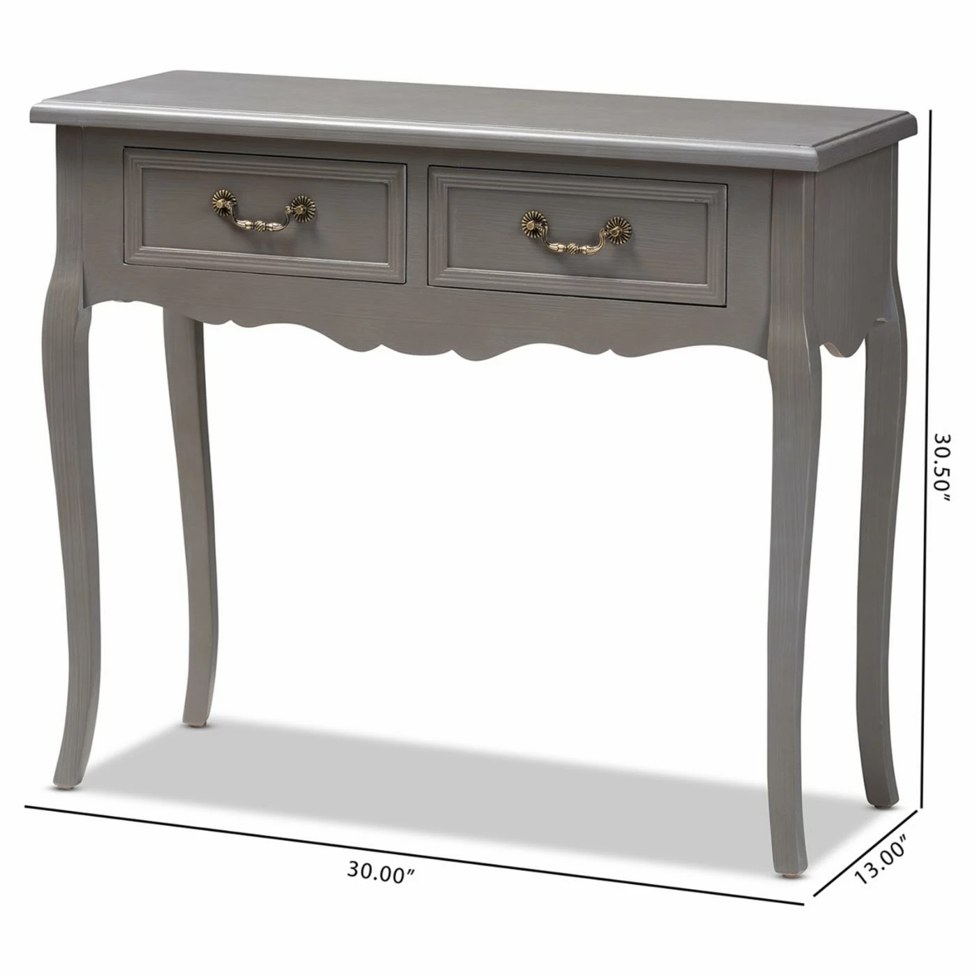 Top 10 ๐ฅ Farmhouse & Cottage Style Console Tables Baxton Studio Capucine French Country Cottage 2 Drawer Console Table ๐ - Image 10