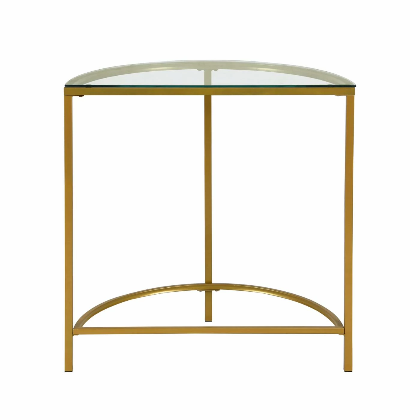 New π Carolina Chair & Table Co. Contemporary & Modern Console Tables Carolina Chair & Table Co. Fenice Half Round Console Table π - Image 3