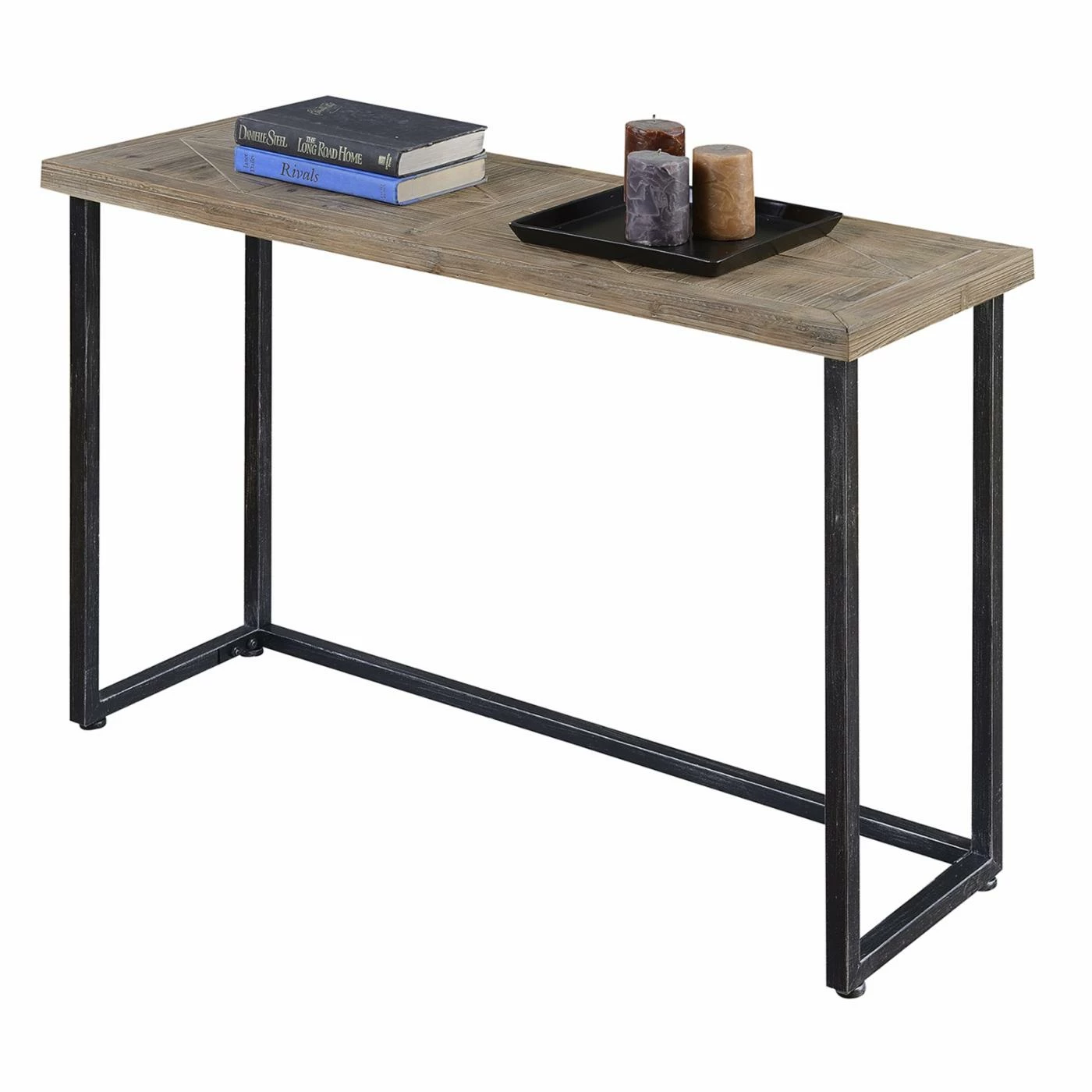 Budget ๐งจ Distressed & Industrial Style Console Tables Convenience Concepts Laredo Parquet Console Table โค๏ธ - Image 3