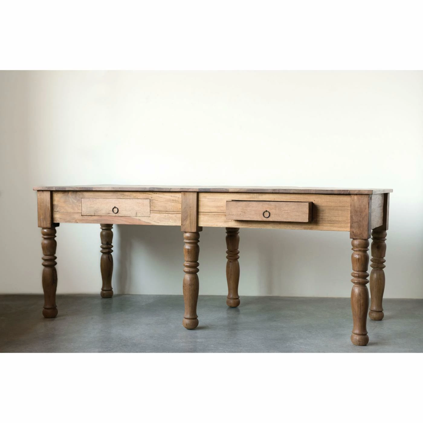 Coupon 🔥 Farmhouse & Cottage Style Console Tables 3R Studios Traditional 2 Drawer Reclaimed Wood Console Table ⌛ - Image 3