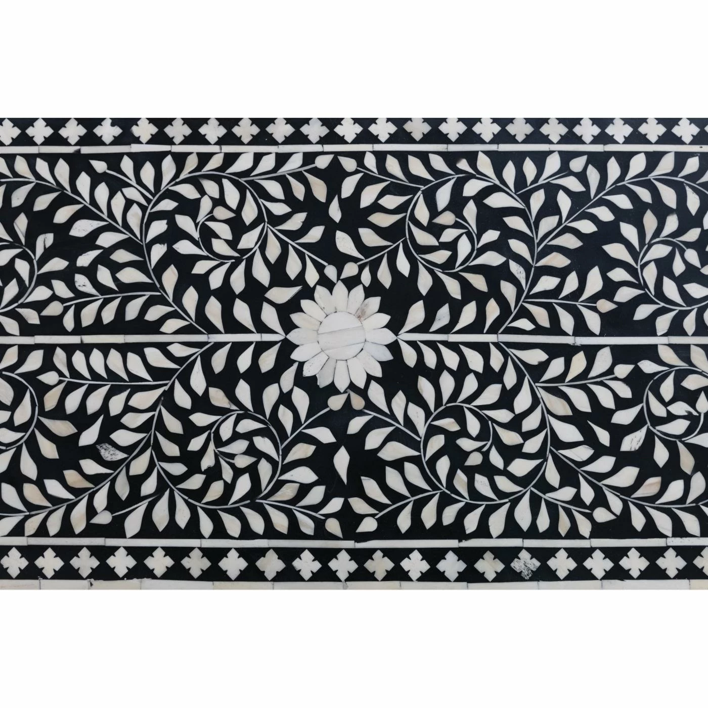 Hot Sale π Rustic Console Tables Creative Co-Op Bone Inlay Waterfall Edge Console Table 𧨠- Image 3