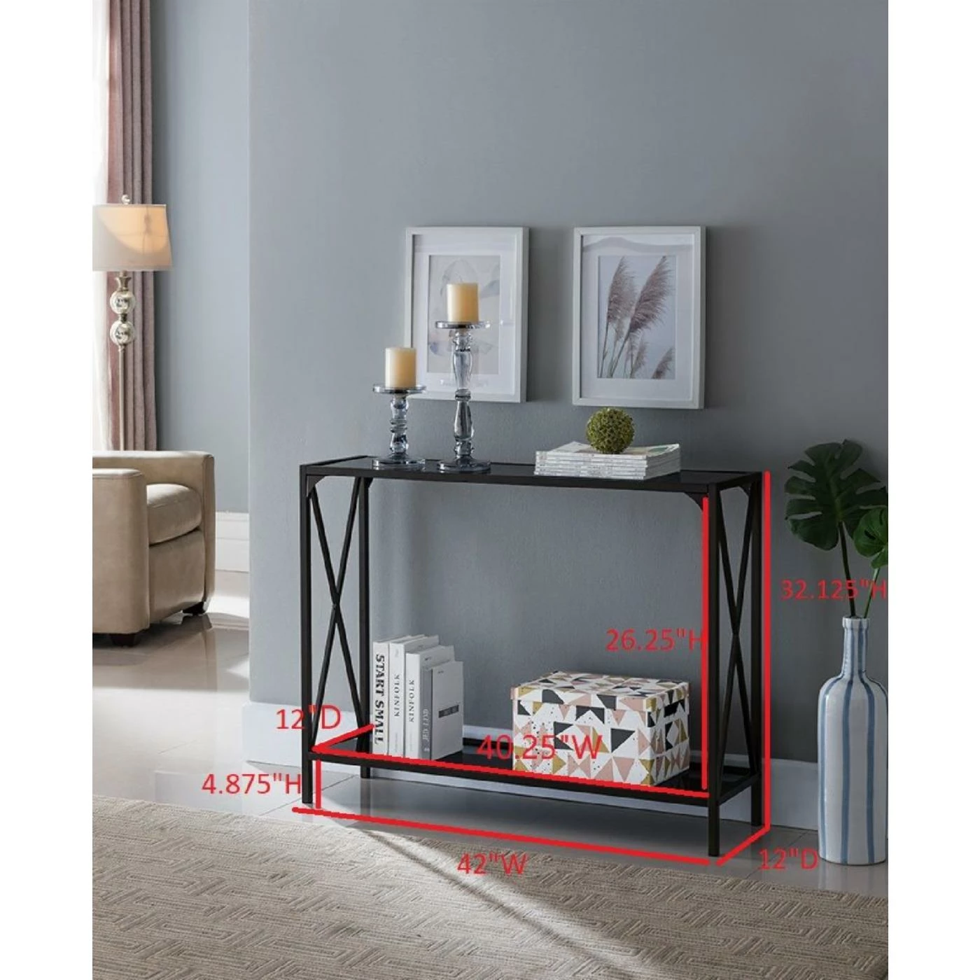 Top 10 ⌛ Contemporary & Modern Console Tables K And B Furniture Elementary Collection Console Table 🎁 - Image 3