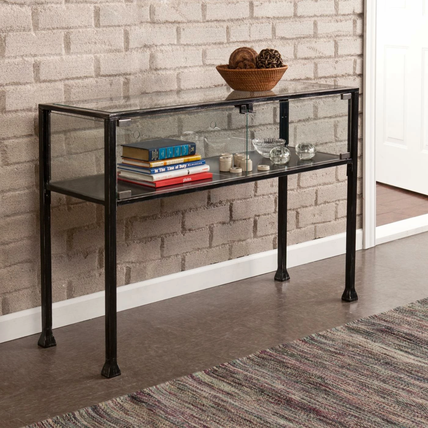 Cheapest ✔️ Transitional Console Tables Southern Enterprises Terrarium Console Table 🎉 - Image 3