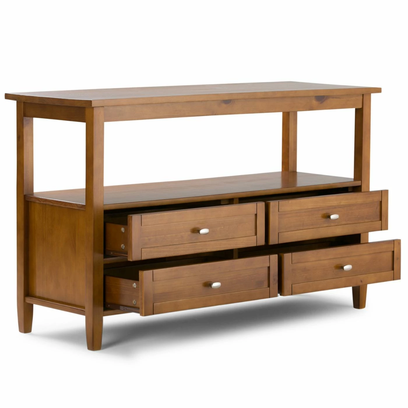 Wholesale ๐ Brooklyn & Max Transitional Console Tables Brooklyn + Max Lexington Pine Wood Console Table ๐งจ - Image 3