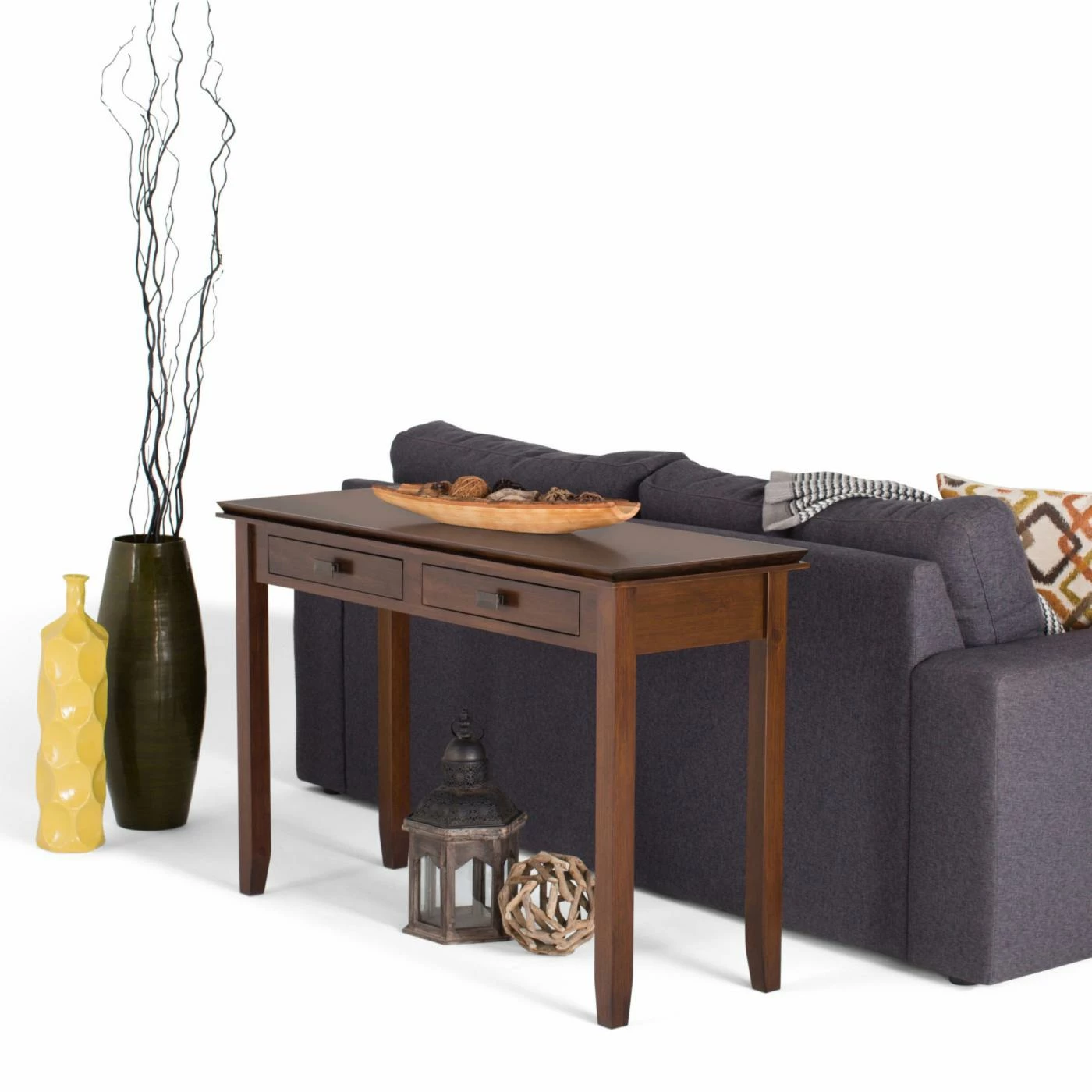 Cheapest ๐ฏ Brooklyn & Max Craftsman & Mission Style Console Tables Brooklyn + Max Holden Wood 46 In. Wide Contemporary Console Sofa Table ๐คฉ - Image 2