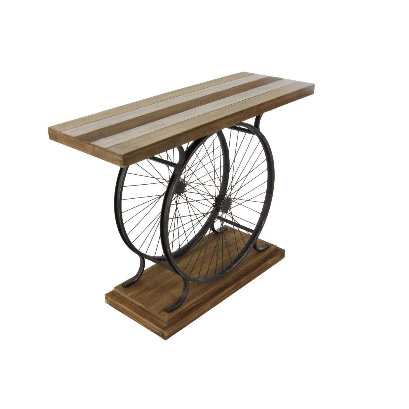 Best reviews of 🛒 Farmhouse & Cottage Style Console Tables DecMode Industrial Iron Wheel Console Table 👏 - Image 3