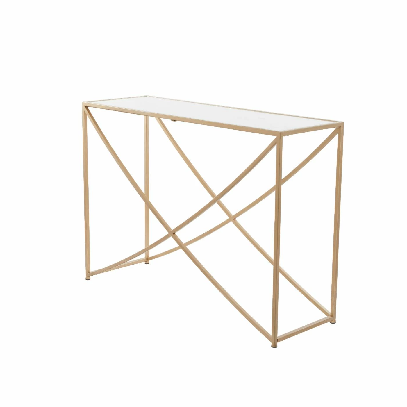 Discount ❤️ Contemporary & Modern Console Tables DecMode Slim Metal Contemporary Rectangle Console Table ⌛ - Image 3