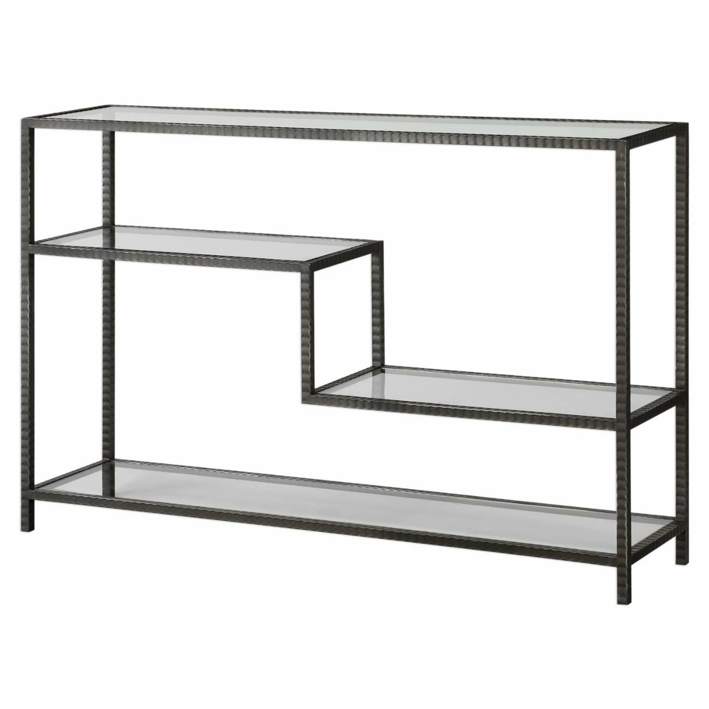 Cheap ๐ Distressed & Industrial Style Console Tables Uttermost Leo Industrial Console Table โญ - Image 3