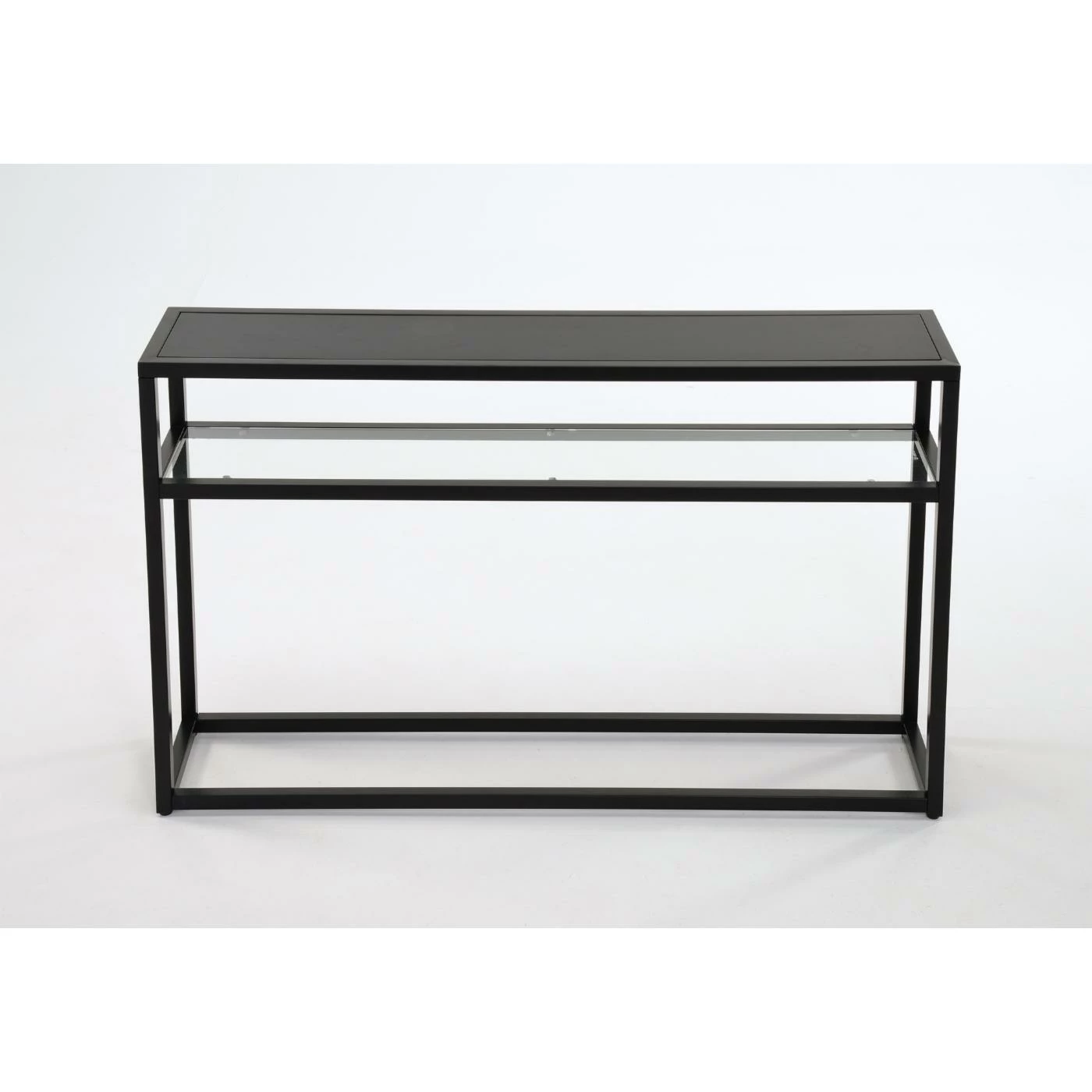 Budget 🌟 Contemporary & Modern Console Tables !nspire Contemporary Metal And Glass And MDF 1 Shelf Console Table 🎉 - Image 3