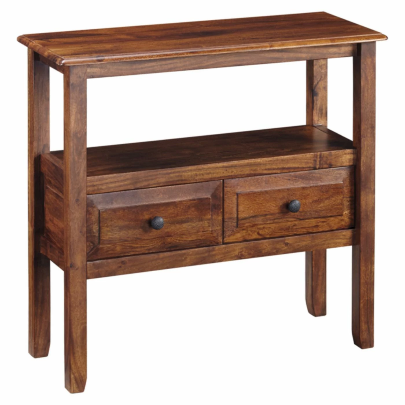 Cheapest 😉 Rustic Console Tables Signature Design By Ashley Abbonto 2 Drawer Accent Console Table ❤️ - Image 2