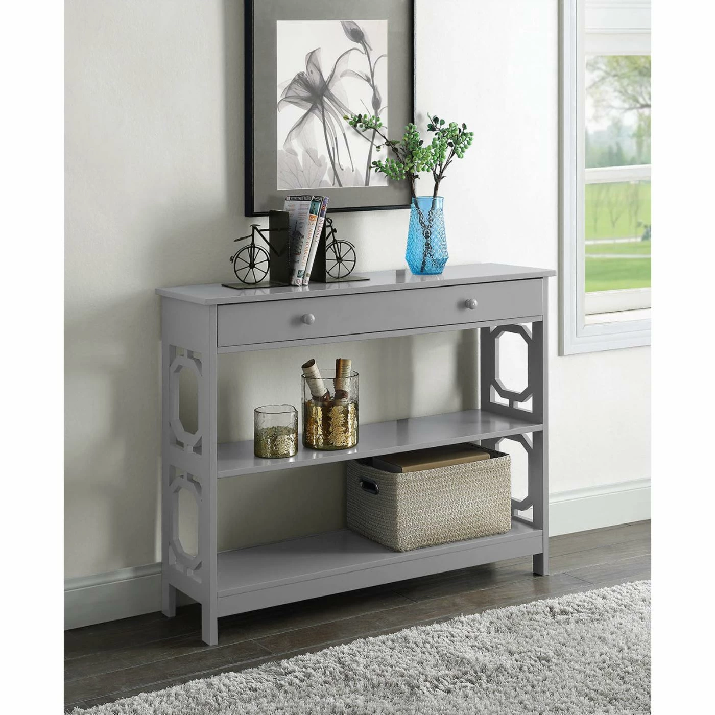 Promo ⌛ Transitional Console Tables Convenience Concepts Omega 1-Drawer Console Table 😀 - Image 2