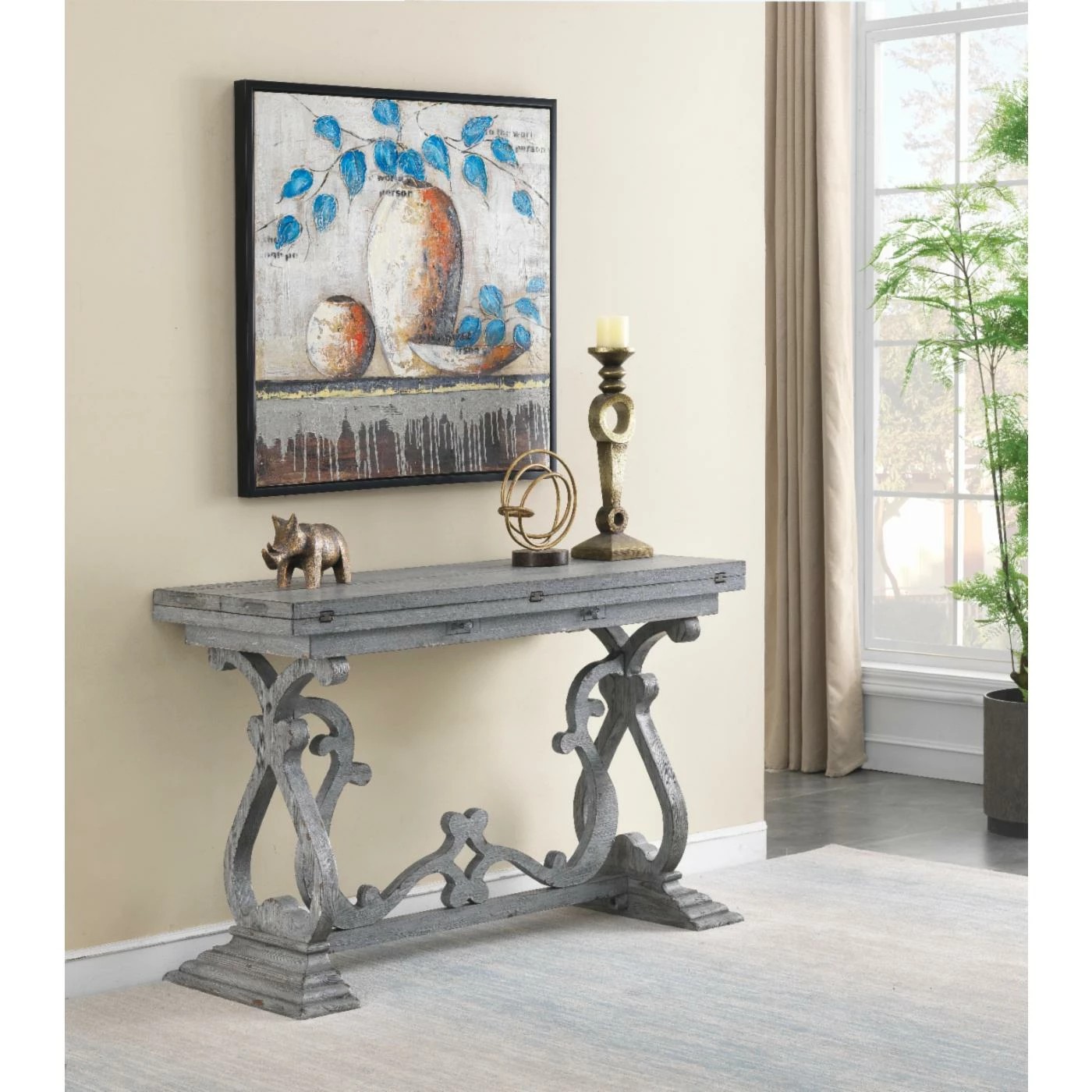 Wholesale 😀 Farmhouse & Cottage Style Console Tables Coast To Coast Imports Gramercy Flip Top Console Table 🥰 - Image 2