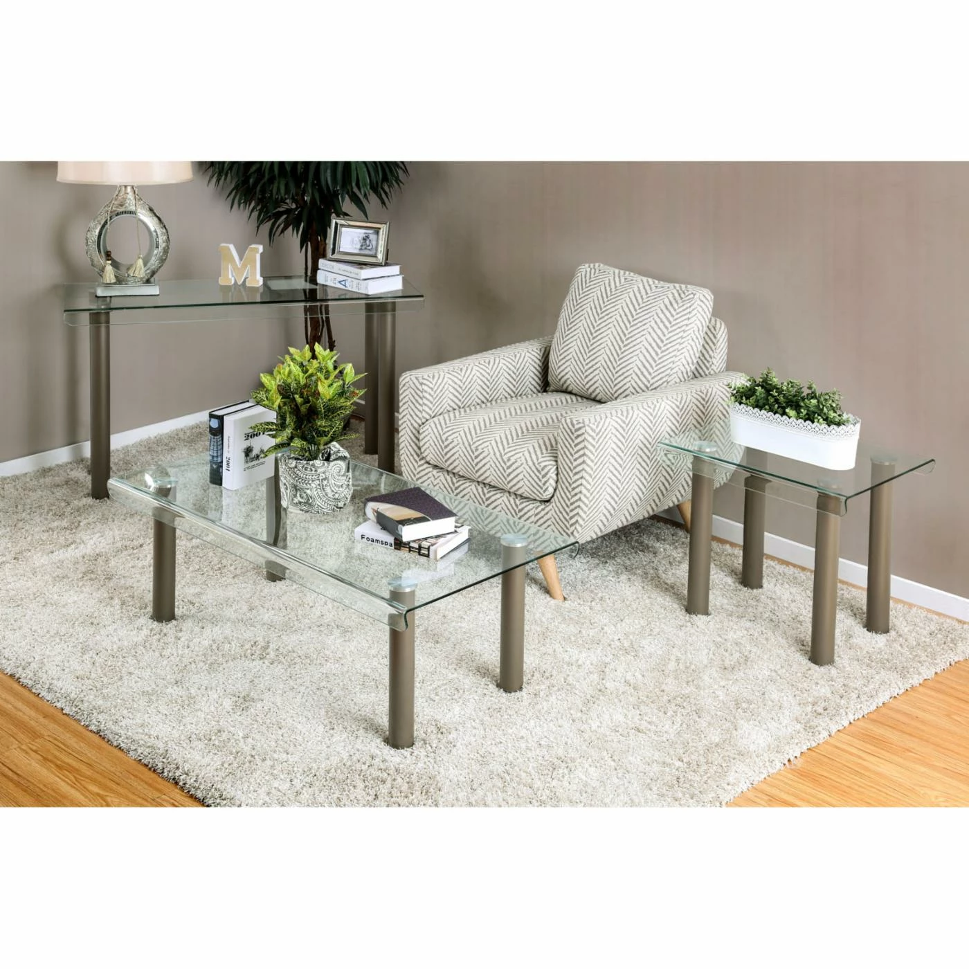 Outlet 𧨠Contemporary & Modern Console Tables Furniture Of America Newman Contemporary Sofa Table π - Image 2