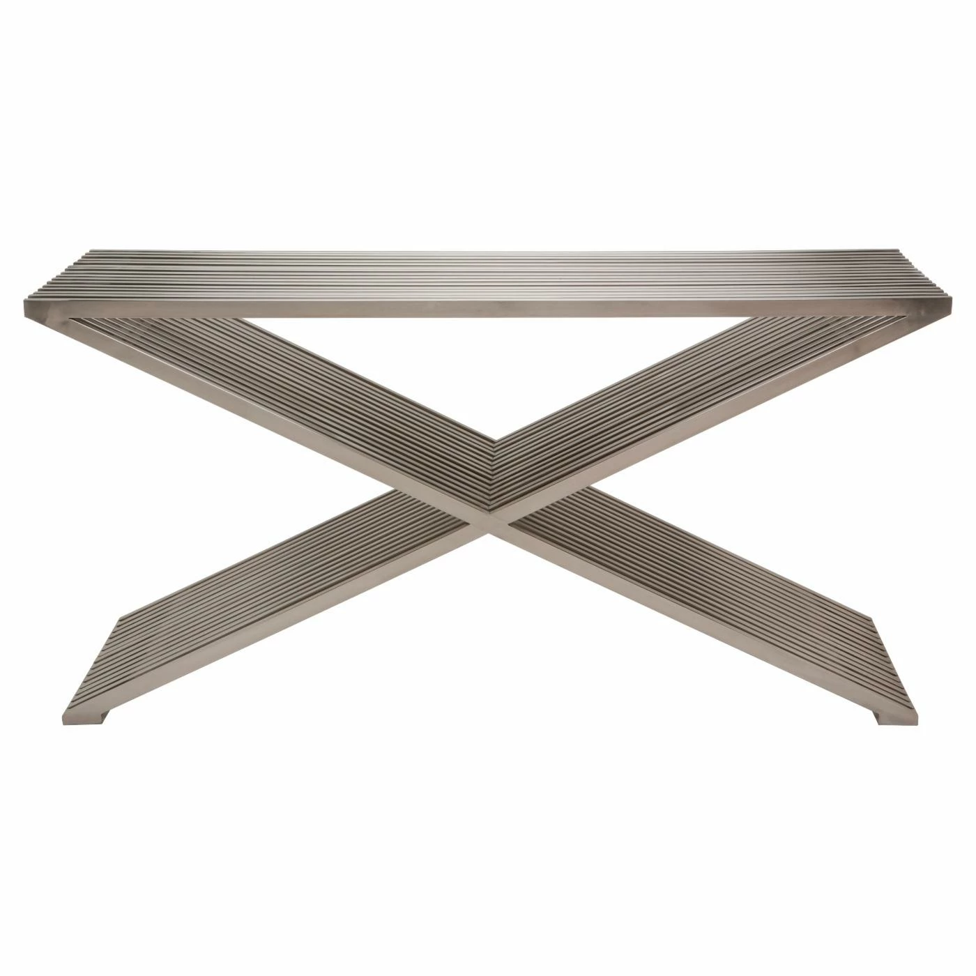 Discount 🔔 Contemporary & Modern Console Tables Nuevo Amici Prague Console Table - Silver 🤩 - Image 2
