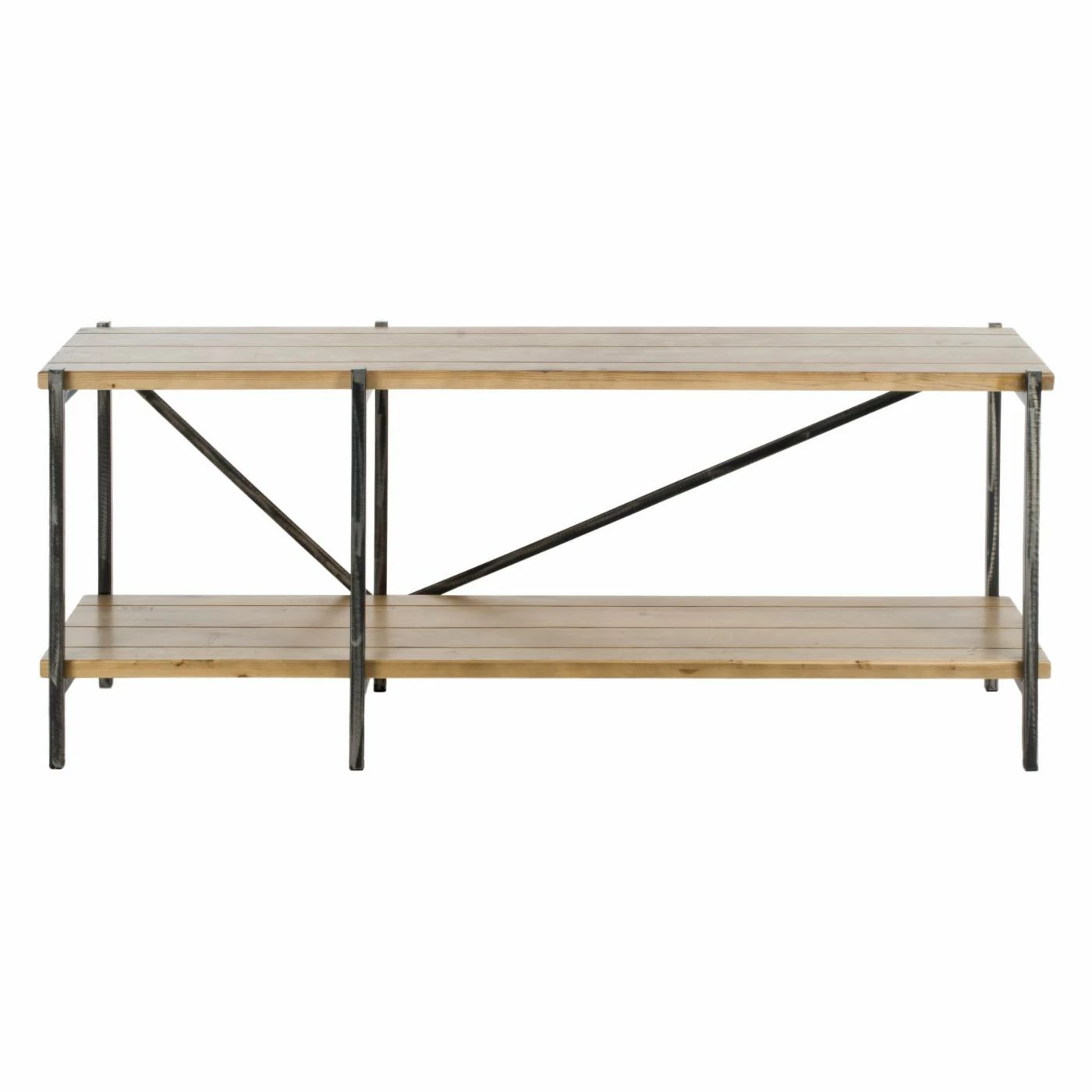 New 𧨠Contemporary & Modern Console Tables Safavieh Theodore Console Table - Natural π - Image 2