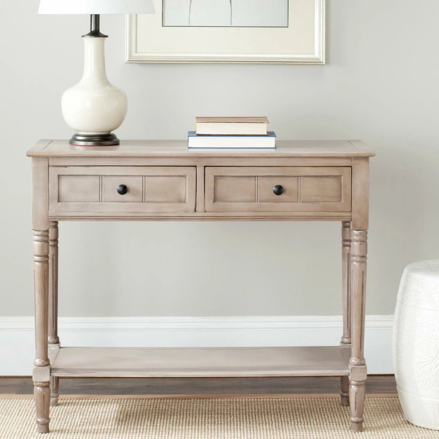 Coupon ⌛ Transitional Console Tables HN Home Elizabeth Transitional 2 Drawer Console Table 🌟 - Image 2