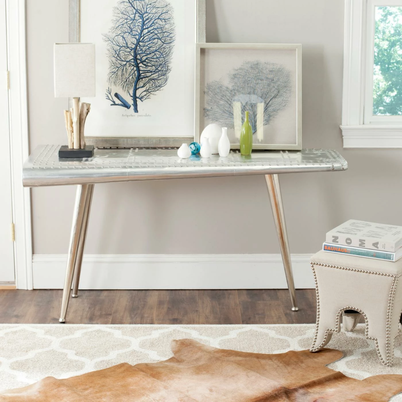 Best Pirce ⌛ Distressed & Industrial Style Console Tables Safavieh Aviator Console Table 🔔 - Image 2