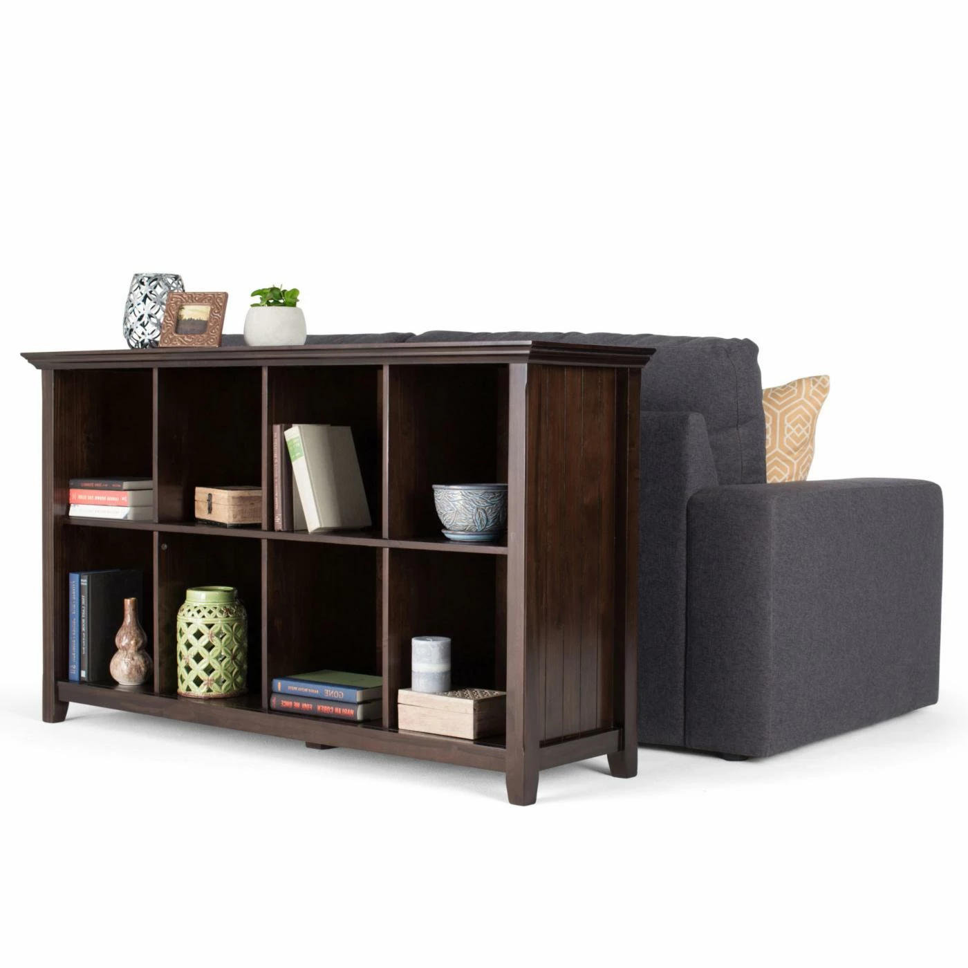 Wholesale 😍 Brooklyn & Max Transitional Console Tables Brooklyn + Max Brunswick 8 Cube Solid Wood Storage Sofa Table ✔️ - Image 2