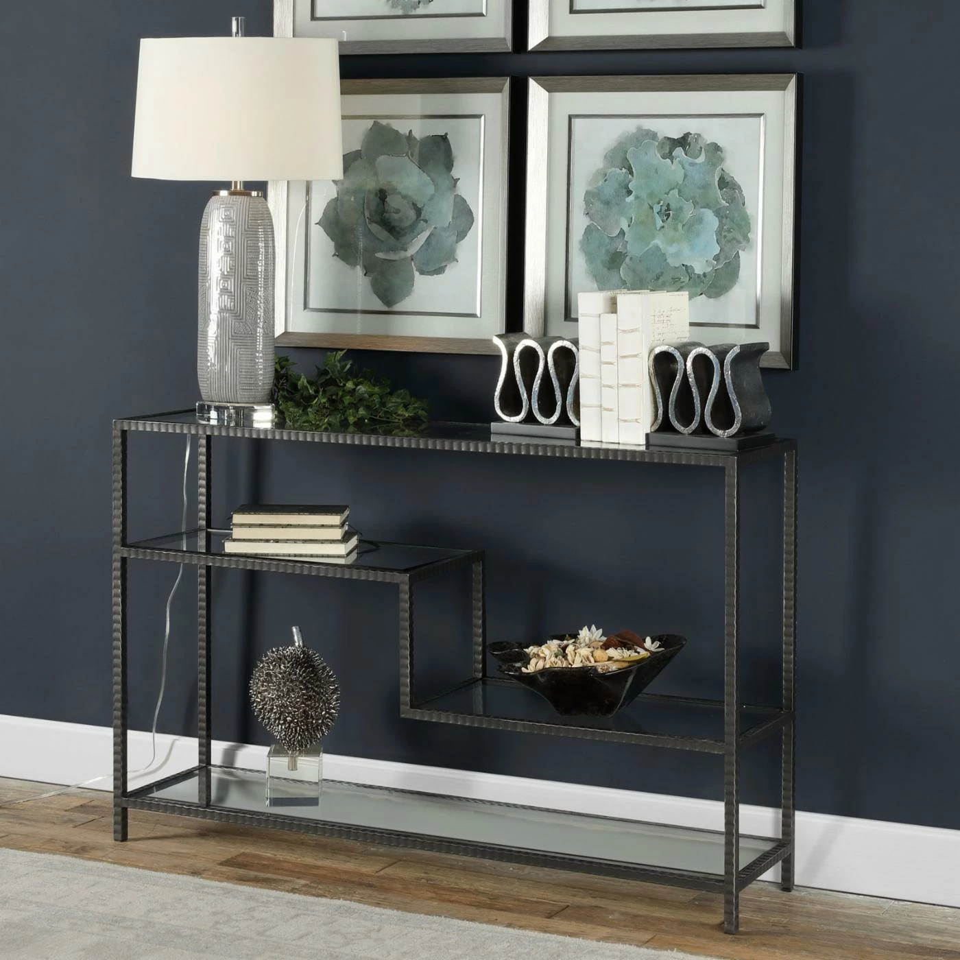 Cheap ๐ Distressed & Industrial Style Console Tables Uttermost Leo Industrial Console Table โญ - Image 2