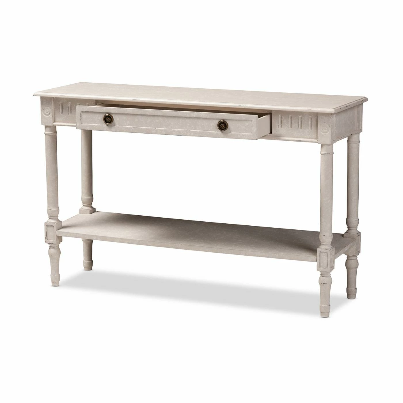 Best reviews of ⭐ Coastal & Nautical Console Tables Baxton Studio Ariella Country Cottage 1 Drawer Console Table 🤩 - Image 2