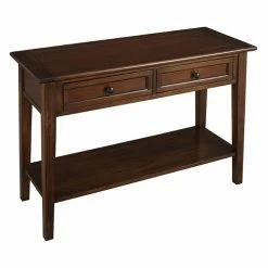 Cheap 😍 Craftsman & Mission Style Console Tables A-AMERICA Westlake 2 Drawer Sofa Table With Shelf ✨