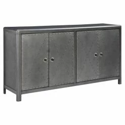 Top 10 🎁 Distressed & Industrial Style Console Tables Signature Design By Ashley Rock Ridge 68 In. Four Door Accent Cabinet 🌟