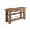 Top 10 🤩 Distressed & Industrial Style Console Tables Alaterre Furniture Durango Industrial Wood Console/Media Table With Two Shelves 🎁