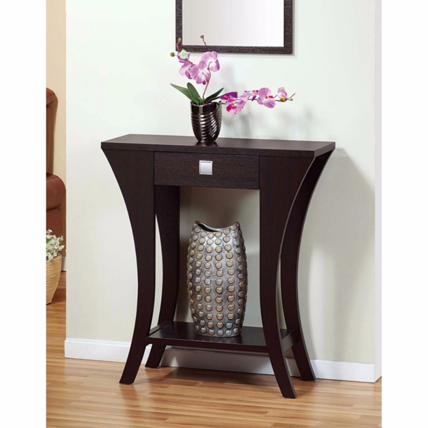 Outlet π Transitional Console Tables Benzara Stylish Console Table With 1 Drawer π