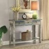 Discount 🤩 Rustic Console Tables Benzara Beautiful Distressed Console Table ❤️