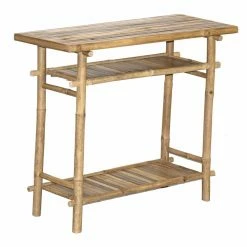 Budget 👏 Tropical Console Tables Bamboo54 Bamboo KD Hallway Table 🔔