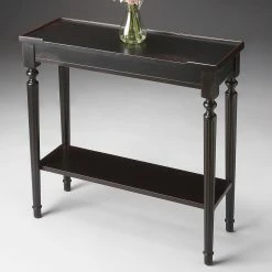 Budget 💯 Butler Specialty Classic & Traditional Console Tables Butler Console Table - Plum Black ✨